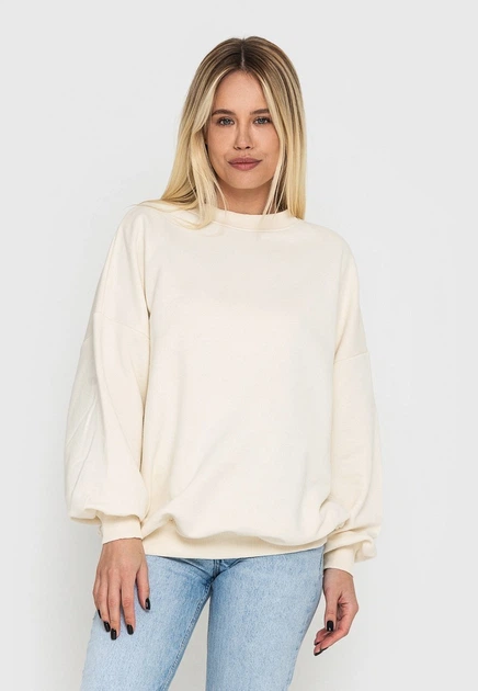 Свитшот женский бежевый однотонный 220804 M РОЗА от продавца ...