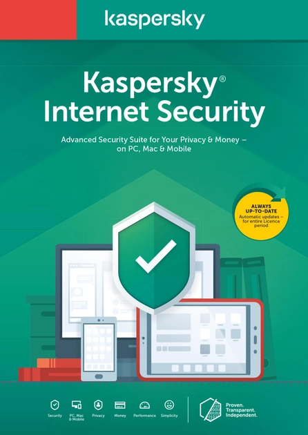 Kaspersky Internet Security Multi-Device 2020, первоначальная установка на 1 год для 1 ПК (эл. ключ в конверте) - изображение 1