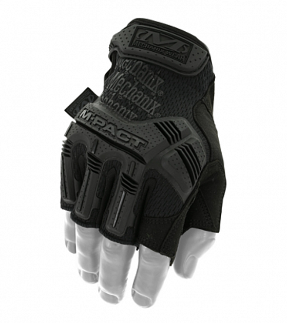 Військові штурмові рукавички без пальців Mechanix M-Pact Fingerless Чорний XL (Kali) - зображення 1