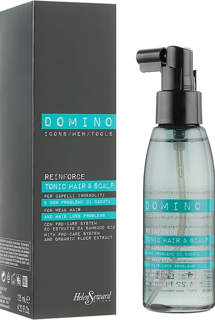 Укрепляющий тоник с органическим экстрактом бузины - Helen Seward Domino Care Reinforce Tonic Hair&Scalp 125ml (940371-1196379-2) - Фото 1 Укрепляющий тоник с органическим экстрактом бузины - Helen Seward Domino Care Reinforce Tonic Hair&Scalp 125ml (940371-1196379-2) - изображение 1