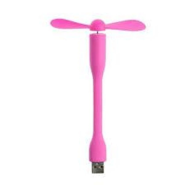 Портативний гнучкий USB вентилятор Рожевий (ICL44) - зображення 2
