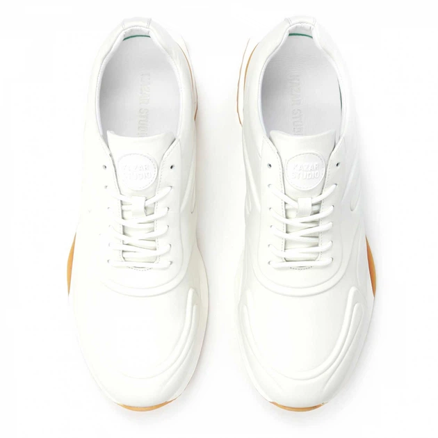 Buty sportowe skórzane na grubej podeszwie do kostki Kazar 59797-01-B6 43 Kremowe (5903387648283) - obraz 4