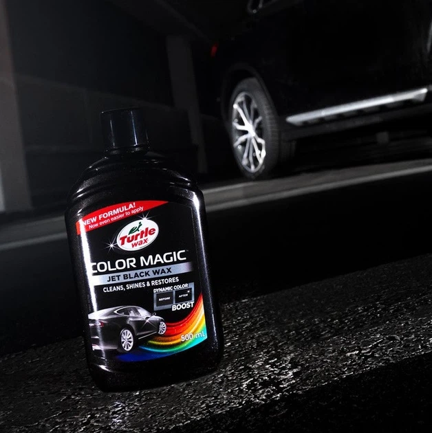 Цветной полироль с воском Turtle Wax Color Magic Jet Black 500 мл Черный (52708) - изображение 2