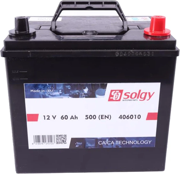 Автомобильный аккумулятор Solgy 60Ah/500A (230x172x222/+R) (406010 ...