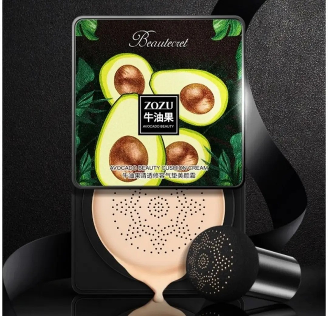 Кушон на основе экстракта авокадо Zozu Avocado Beauty Cream Cushion ...