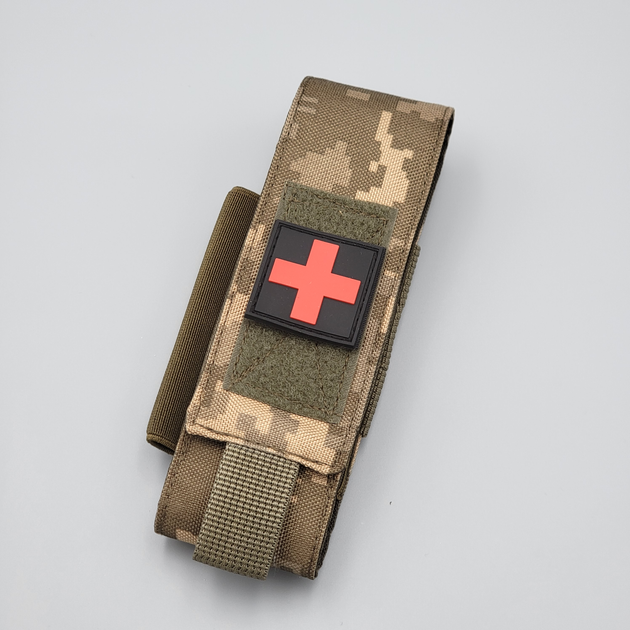 Патч шеврон резиновый,объемный крест, медицинский набор 2шт. тактический военный Белый+ Красный (18874739.2) - изображение 2