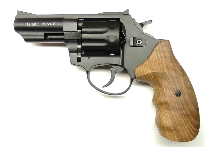 Револьвер під патрон Флобера Ekol Viper 3" (черний / бук) black - зображення 1