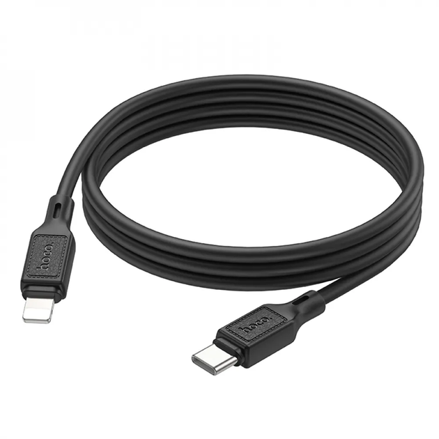 Кабель HOCO X90 Cool silicone PD charging data cable for iP Black (6931474788382) - изображение 4