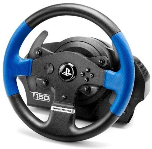 Дротове кермо Thrustmaster T150 Force Feedback Official Sony licensed PC/PS4 Black (4160628) - зображення 2