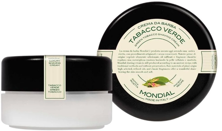 Krem do golenia Mondial Luxury Shaving Cream Green Tobacco 150 ml (8021784054821) - obraz 1