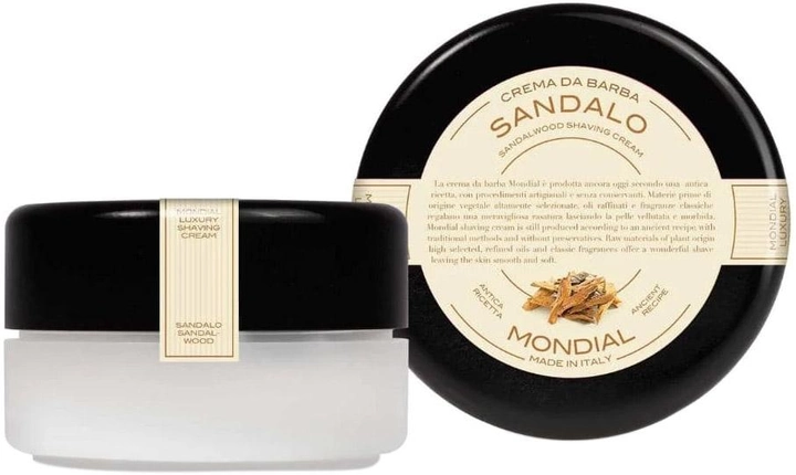 Крем для гоління Mondial Luxury Shaving Cream Sandalwood 150 мл (8021784054807) - зображення 1