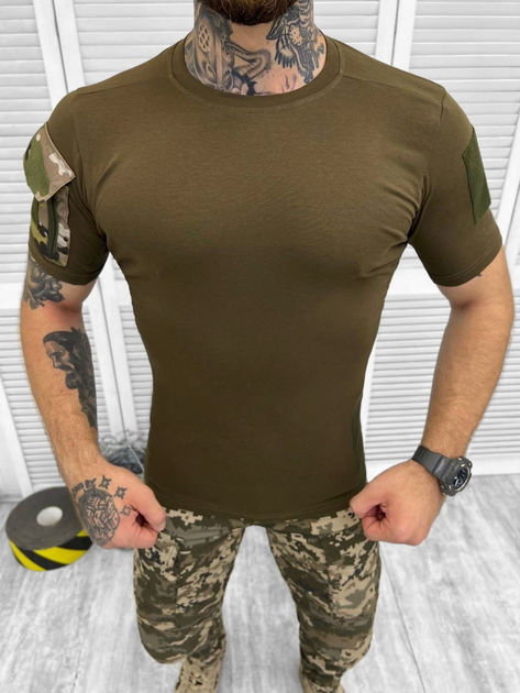 Тактична футболка військового стилю з інноваційного матеріалу XXL - изображение 1