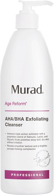 Żel oczyszczający Murad Age Reform AHA/BHA Exfoliating Cleanser 500 ml (767332374017) - obraz 1