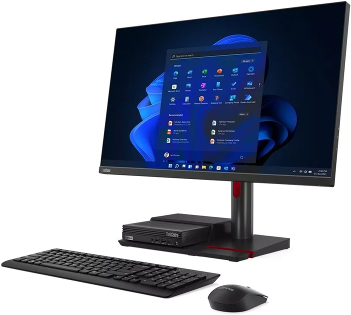 Monitor 27" Lenovo ThinkCentre 27i Flex Tiny in One 12BKMAT1EU - obraz 3