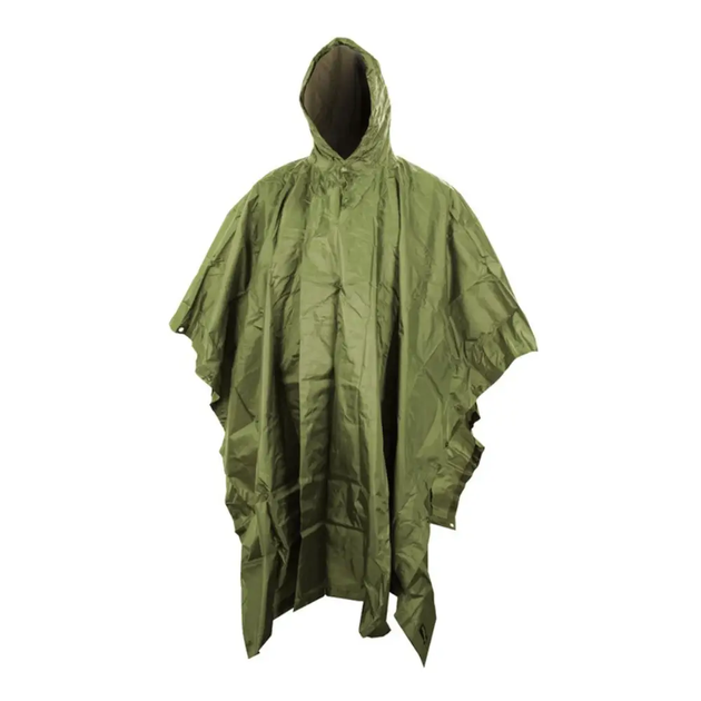 Тактическое пончо дождевик US Style Kombat Tactical Зеленый (Kali) - изображение 1