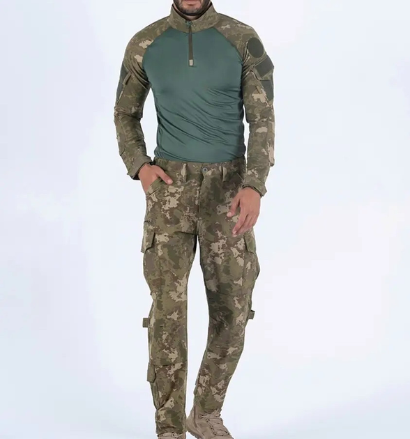 Тактичний чоловічий літній костюм сорочка та штани Камуфляж S (Kali) - зображення 1