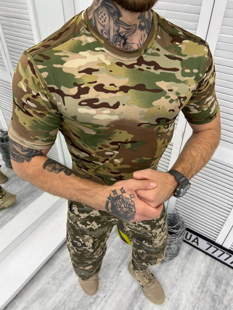 Тактическая футболка военного стиля Multicam XXL - изображение 2
