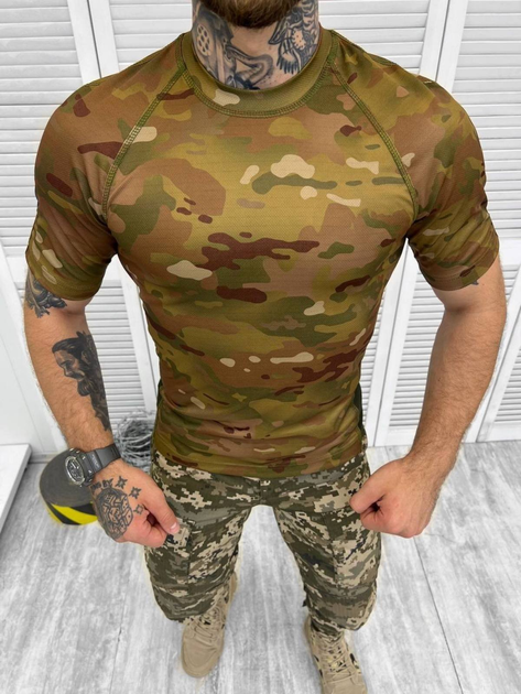 Тактическая футболка стиля военного Elite Multicam XXL - изображение 1
