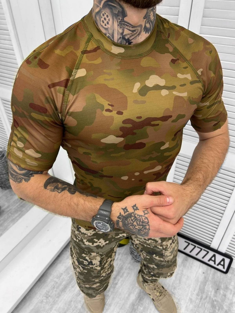 Тактическая футболка стиля военного Elite Multicam XL - изображение 2