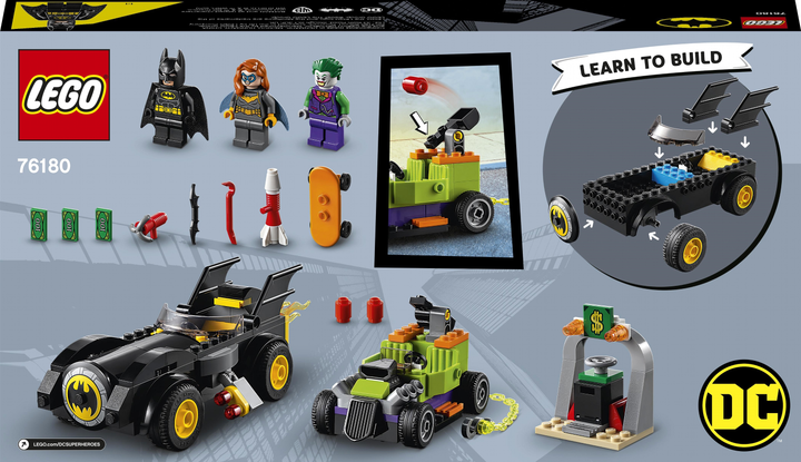 Zestaw klocków LEGO Super Heroes DC Batman kontra Joker: pościg Batmobilem 136 elementów (76180) - obraz 9