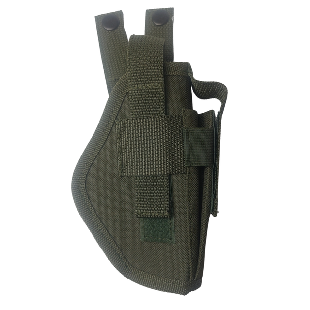Кобура ВОЛМАС для ПМ с креплением Molle и чехлом подсумком для магазина олива - изображение 4