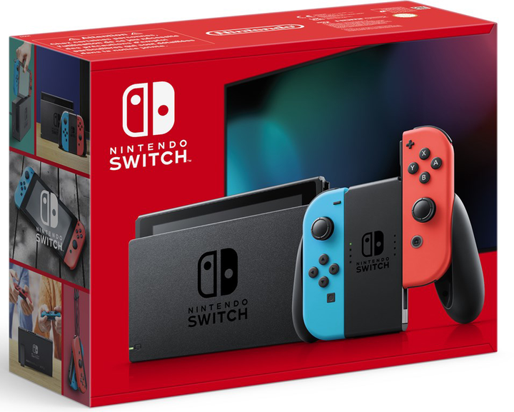 Ігрова консоль Nintendo Switch 15.8 cm (6.2") 32 GB Touchscreen Wi-Fi Blue, Grey, Red (45496453596) - зображення 2
