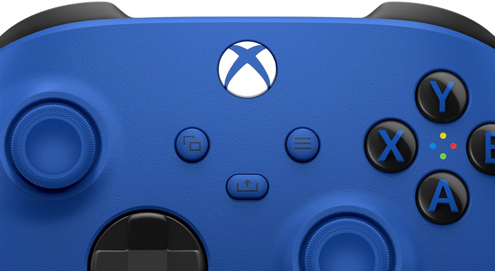 Kontroler bezprzewodowy Microsoft Xbox Shock Blue (QAU-00009) - obraz 4