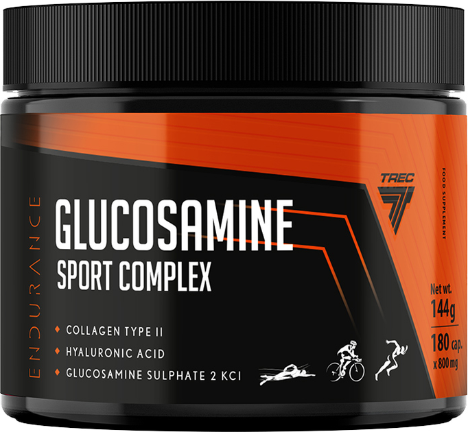 Kompleks glukozaminy dla sportowców Trec Nutrition Glucosamine Sport Complex 180 kapsułek (5902114013097) - obraz 1