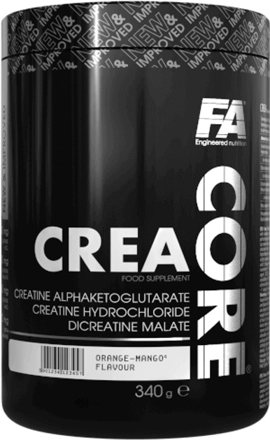 Kreatyna FA Nutrition Core Crea 340 g Jar Cytrusowo-Brzoskwiniowy (5902448236230) - obraz 1