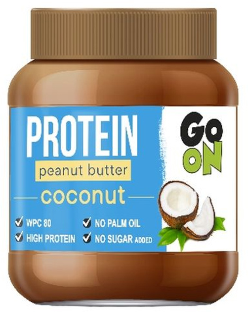 Pasta orzechowa Go On Nutrition Protein Peanut Butter 350g Jar Coconut (5900617041241) - obraz 1
