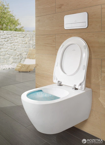 Унитаз VILLEROY & BOCH SUBWAY 2.0 DirectFlush 5614R201 с сиденьем Soft Close 9M78S101 - изображение 4