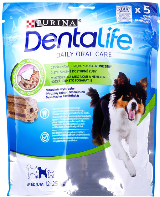 Ласощі для собак Purina Dentalife Medium 115 g (DLZPUIKDP0086) - зображення 1