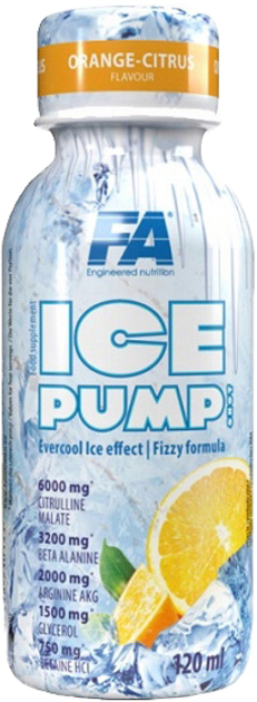 Передтренувальний комплекс FA Nutrition ICE PUMP SHOT 120 мл Апельсин (5902448230153) - зображення 1
