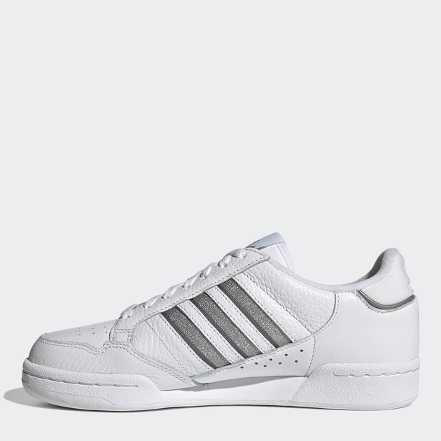 Жіночі кеди низькі adidas Originals Continental 80 Stripes S42626 40.5 (7UK) 25.5 см Cloud White/Silver Metallic/Grey Three (4064036137006) - зображення 3