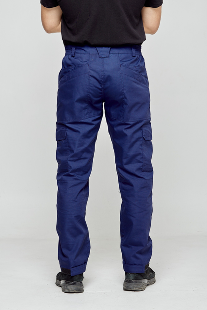 Тактичні штани UKM 54XL синій карго ріп стоп - зображення 2