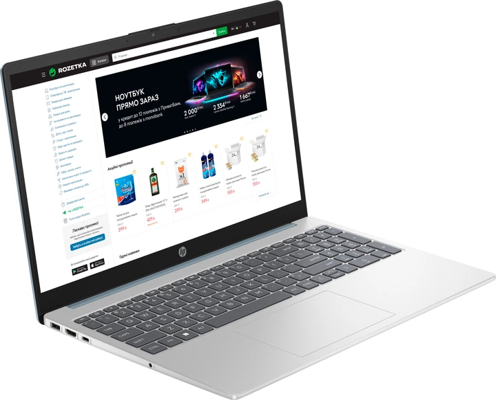 F09A【美品】15.6型FHD/i5第7世代/8GB/SSD128GB Ноутбук HP Laptop 15-fd0098ua (A1VP7EA) Moonlight Blue – фото