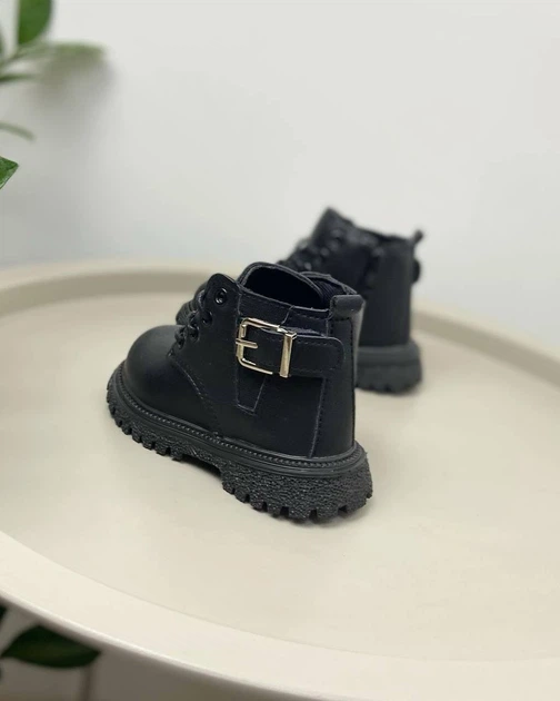Ботинки осенние детские 29 черные 785 - Фото 4 Ботинки осенние детские 29 черные 785 - изображение 4