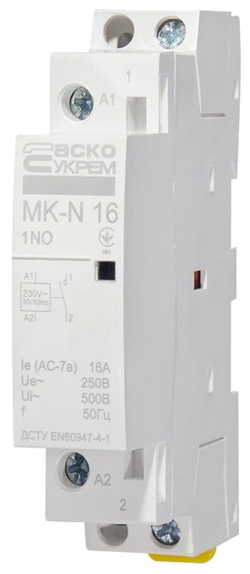 Контактор модульный 1P 16A 1NO 220V [A0040030020] MK-N АСКО - изображение 3