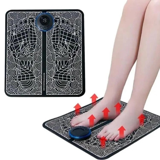 Массажер для ног Ems Foot Massager електрический коврик миостимулятор для ног стимулирующий кровообращение - изображение 5