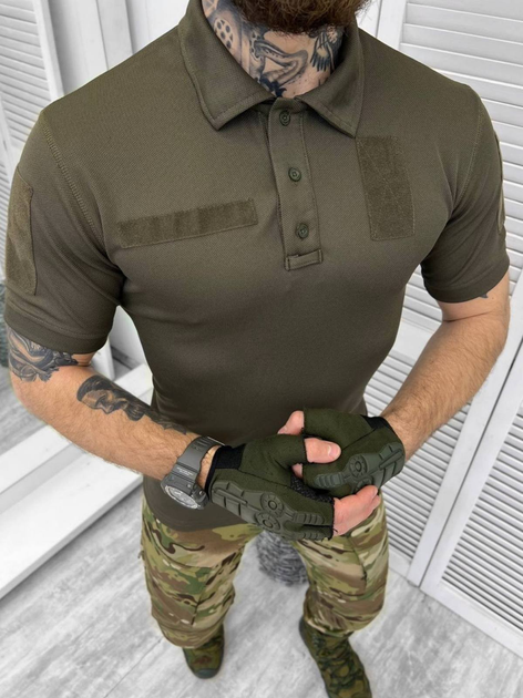 Тактичне поло Combat Performance Shirt Olive S - зображення 2