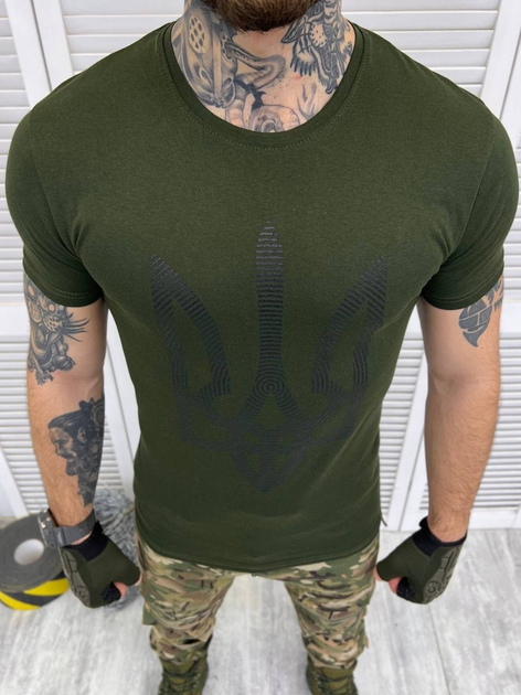 Тактична футболка Combat Performance Shirt Хакі M - зображення 1