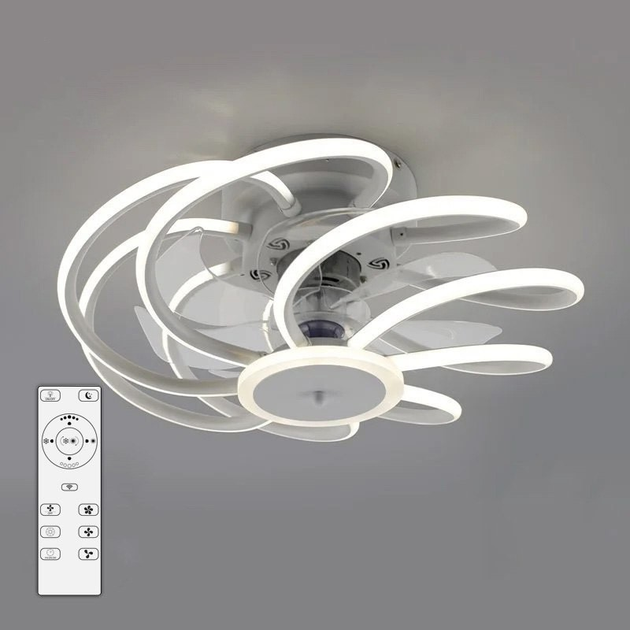 Люстра-вентилятор LUMINARIA FAN LIANA 80W+36W R470 WHITE 220 IP20 с ...