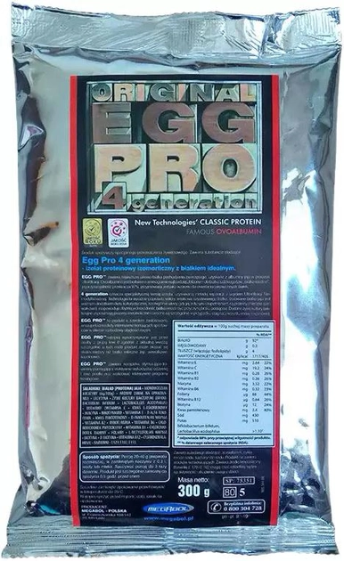 Protein Megabol Egg Pro 300 g Truskawka (5907582338147) - obraz 1