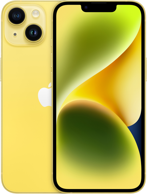 Smartfon Apple iPhone 14 256GB Żółty (MR3Y3) - obraz 1
