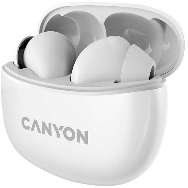 Наушники Canyon tws-5 White (cns-tws5w) - Фото 3 Наушники Canyon tws-5 White (cns-tws5w) - изображение 3