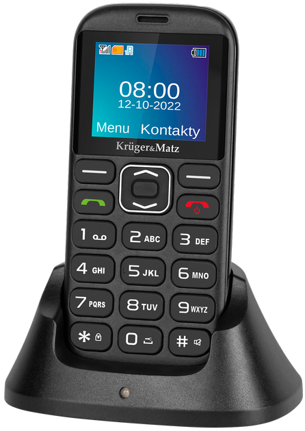 Telefon komórkowy Kruger&Matz Simple 922 4G DualSim Black (5901890077248) - obraz 1