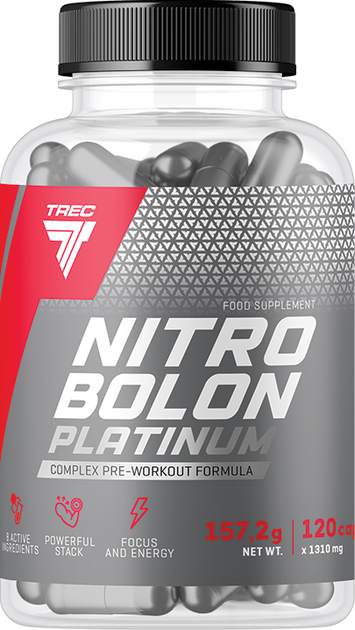 Odżywka przedtreningowa Trec Nutrition Nitrobolon Platinum 120 kapsułek (5902114015176) - obraz 1