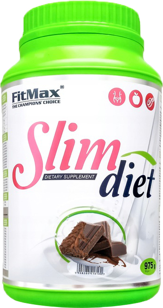 Gainer Fitmax Slim Diet 975 g Jar Czekolada (5902385240437) - obraz 1