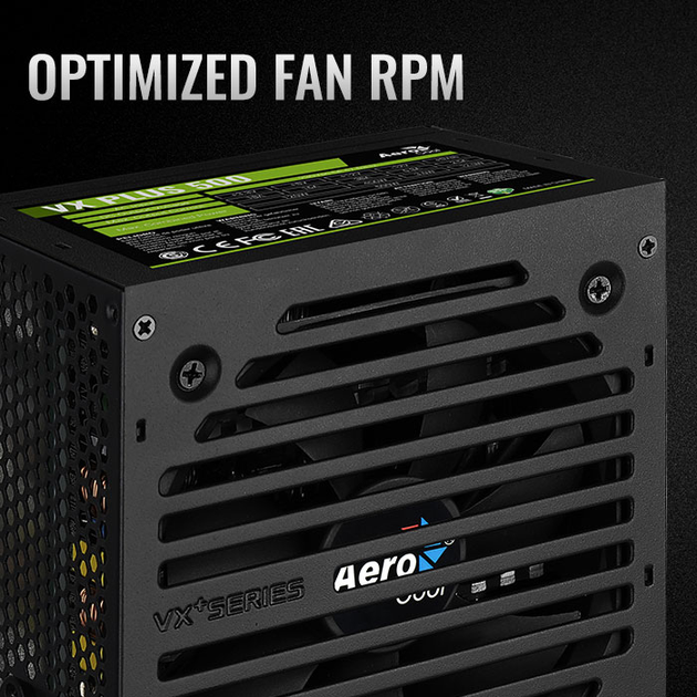 Блок питания Aerocool PGS VX-500plus 500W (AEROPGSVX-500PLUS-80) - изображение 2