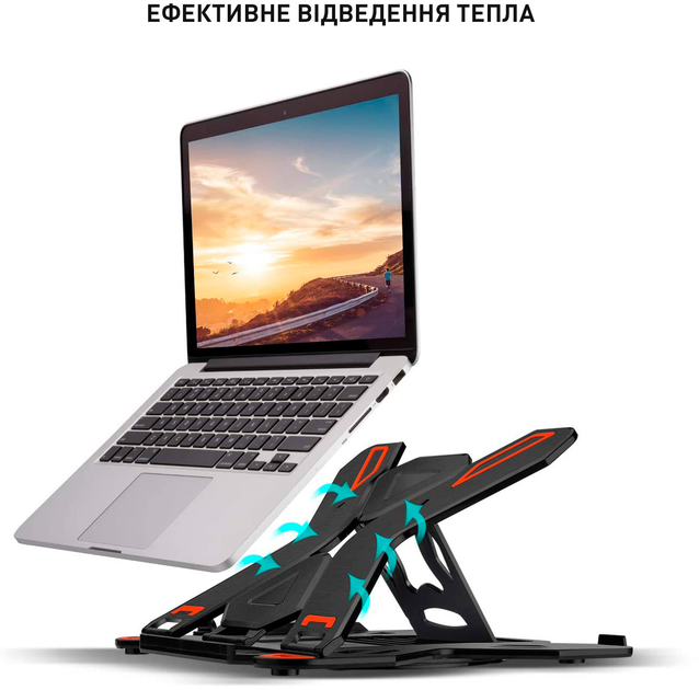 Підставка для ноутбука Dyxon Fix 1 Black (DXNLSF1B) - зображення 8